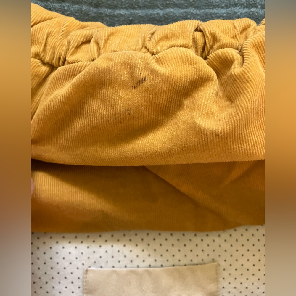 Pilcro Mustard Corduroy Puffer Vest - Picture 6 of 7